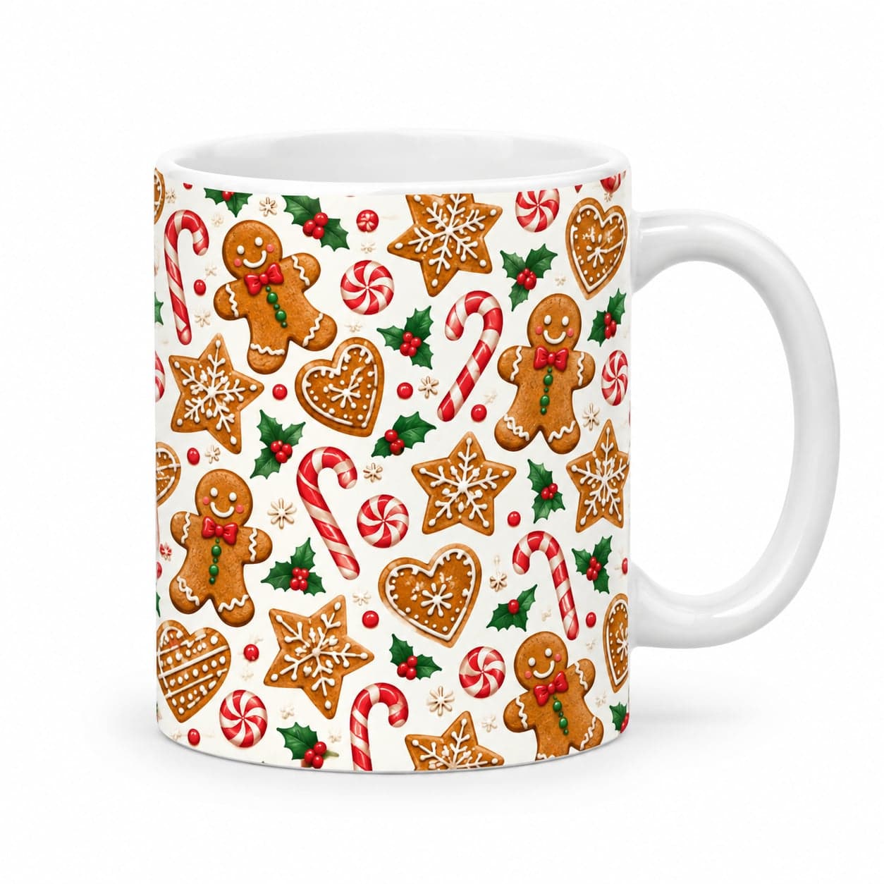 Gingerbread Cookies Christmas Mug 11oz – Holiday Baking Coffee Cup